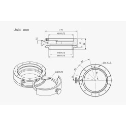 ZWO Filterschublade 2" / M54 (ZWO-FD-M54-II 2023 Version)